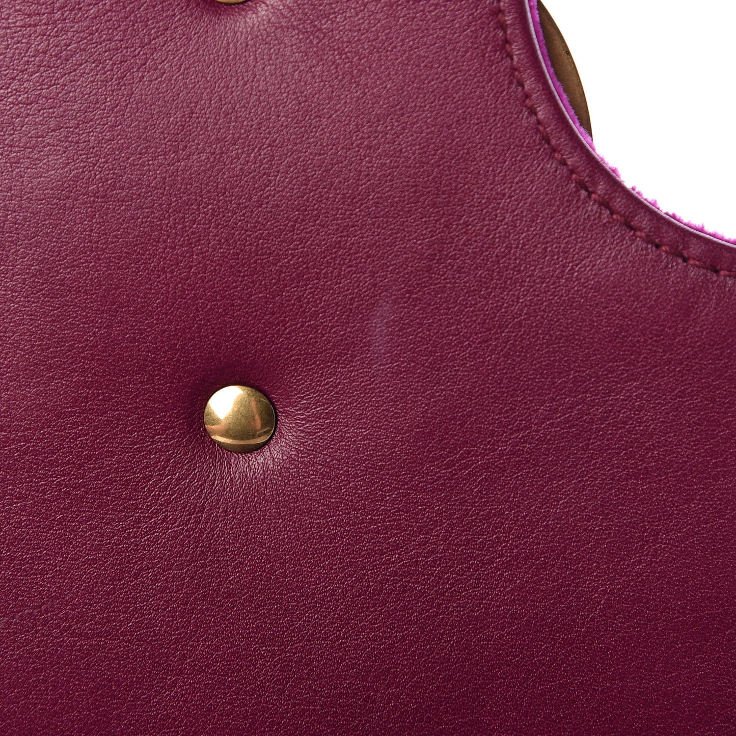 Velvet Matelasse Medium GG Marmont Shoulder Bag Fuchsia Violet Cyclamen