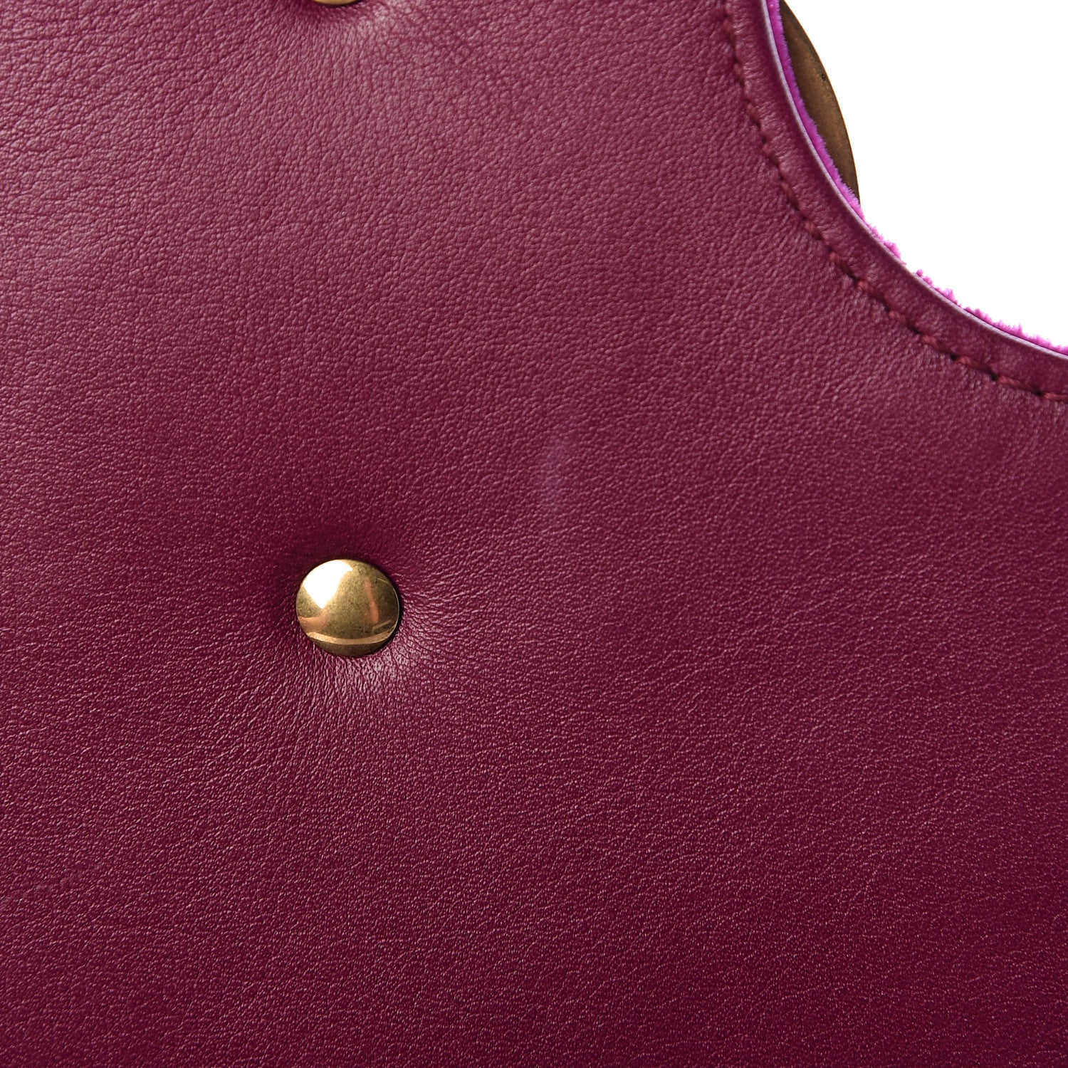 Gucci Velvet Matelasse Medium GG Marmont Shoulder Bag Fuchsia Violet Cyclamen 12 of 12