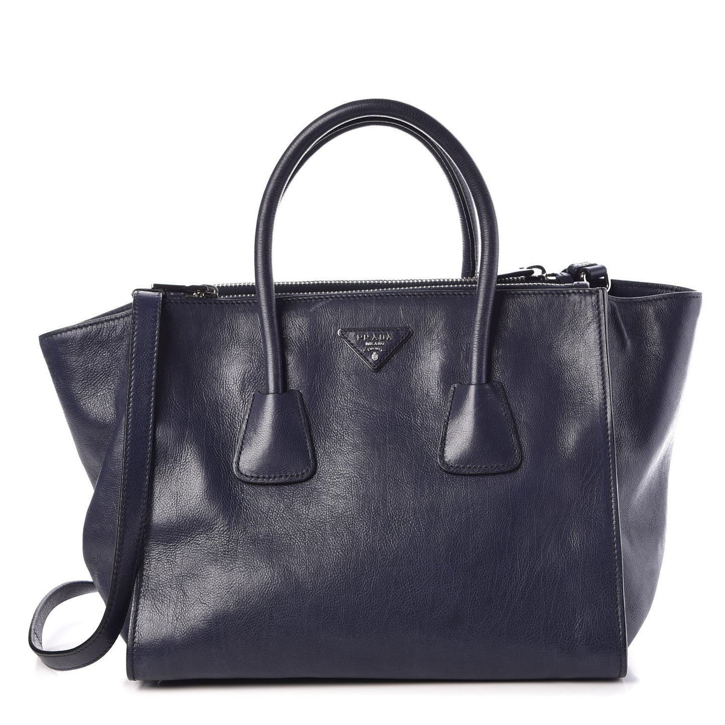 Glace Calf Twin Pocket Tote Baltico