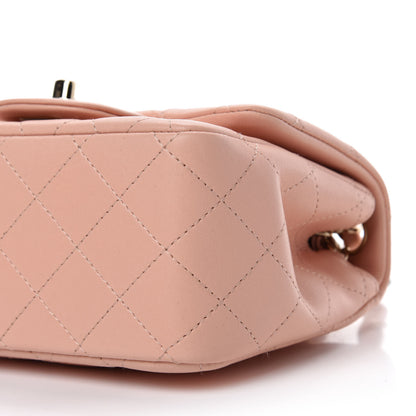 Chanel Lambskin Quilted Mini Square Flap Light Pink 6 of 9