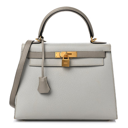 Hermes Chevre Mysore Kelly Sellier 28 Gris Tourterelle Beton 1 of 18