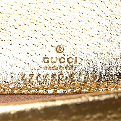 Gucci Metallic Calfskin Super Mini Dionysus Shoulder Bag Gold 8 of 9