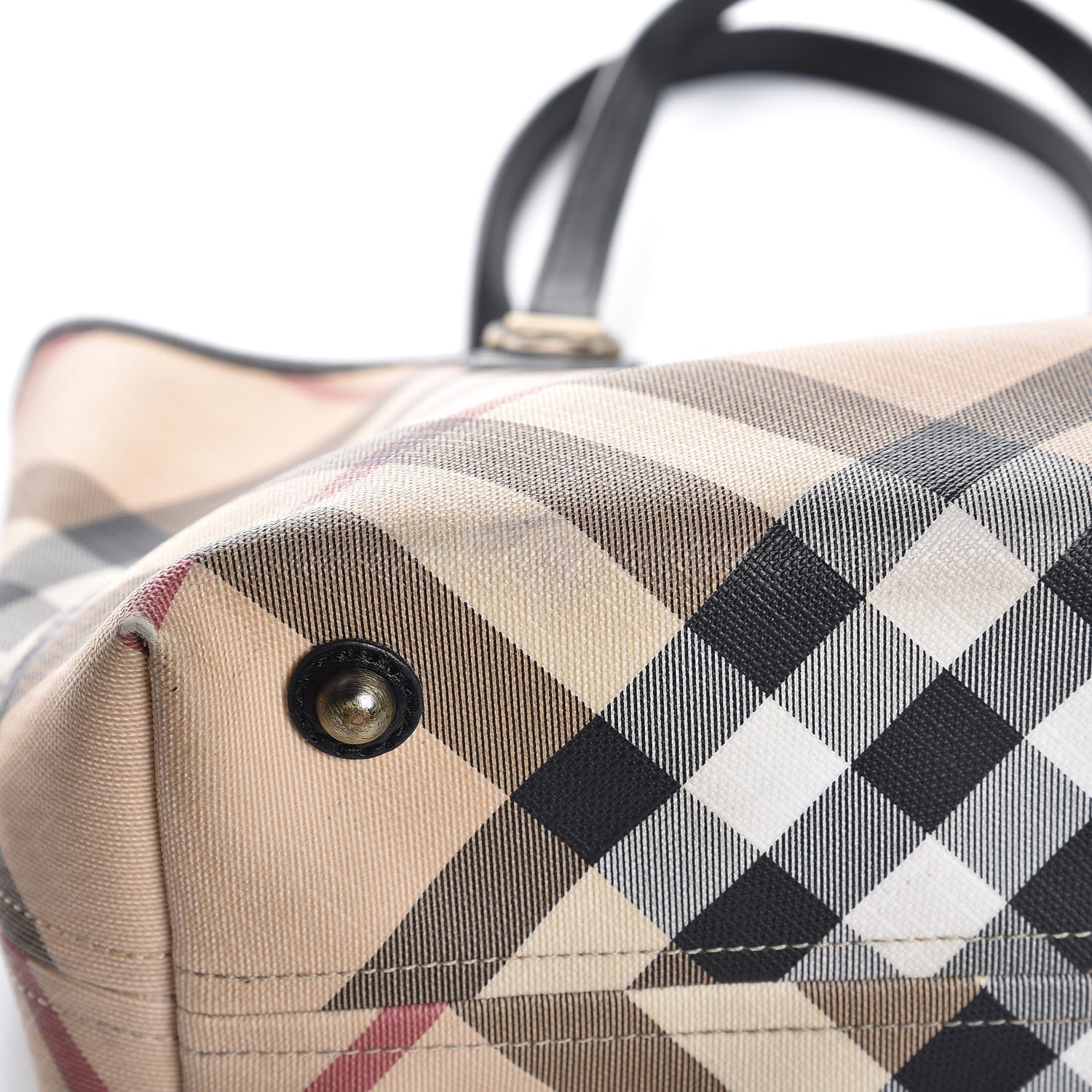 Burberry Nova Check Tote Black 10 of 12