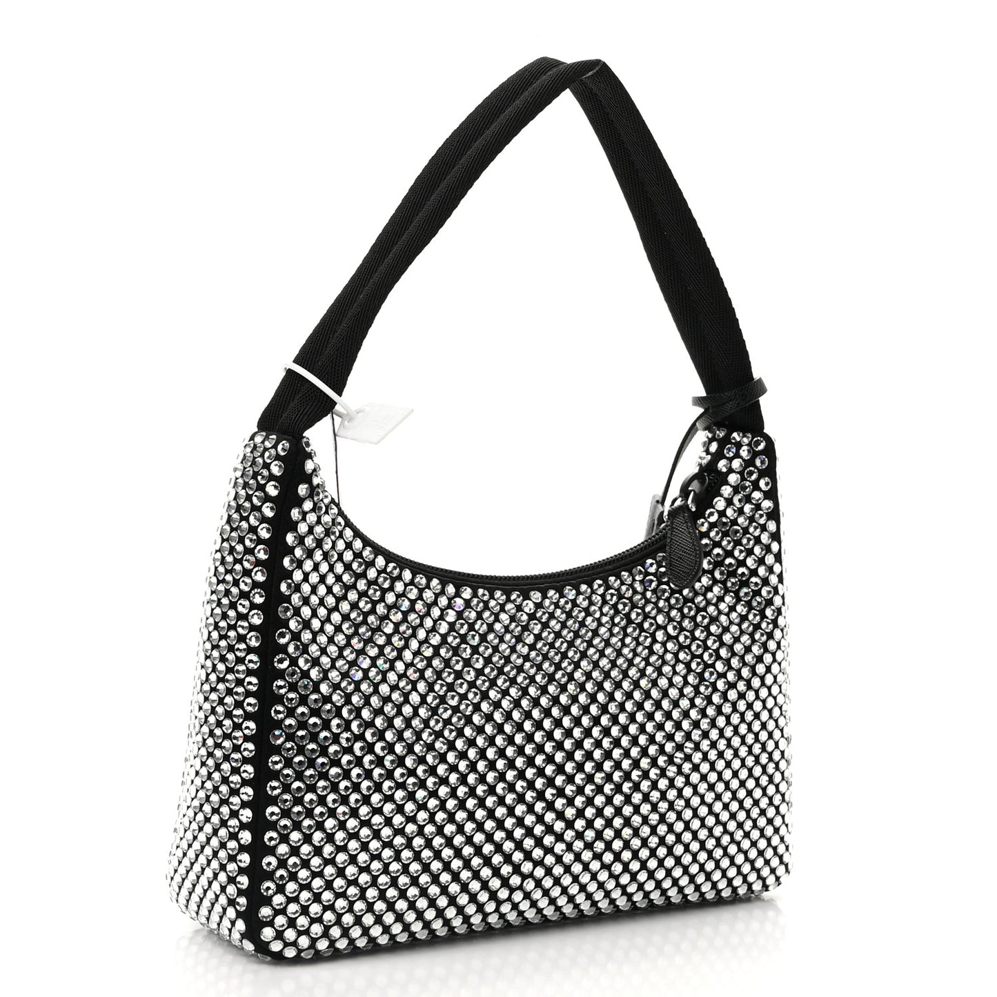 Satin Crystal Mini Re-Edition 2000 Bag Cristal