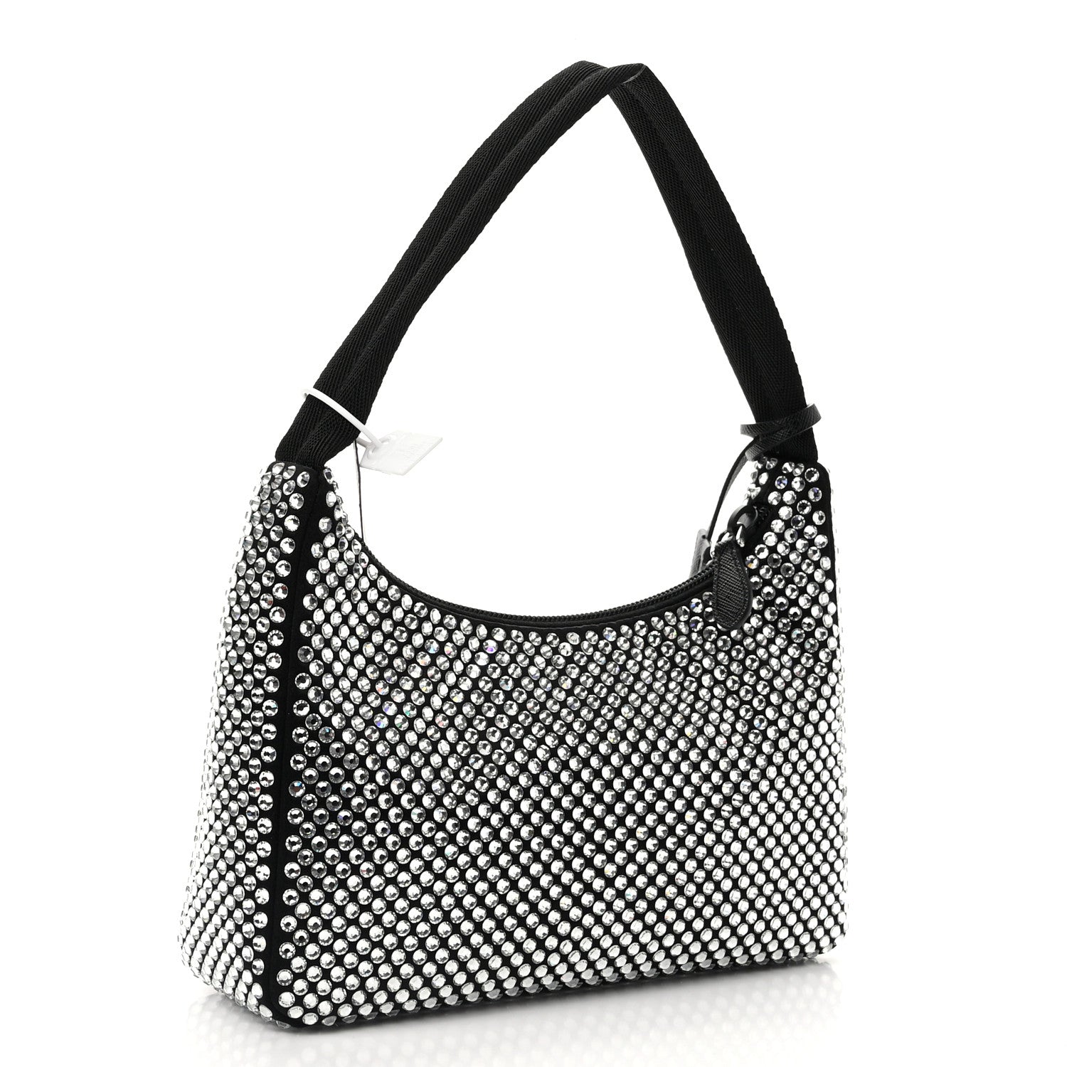 Prada Satin Crystal Mini Re-Edition 2000 Bag Cristal 3 of 11