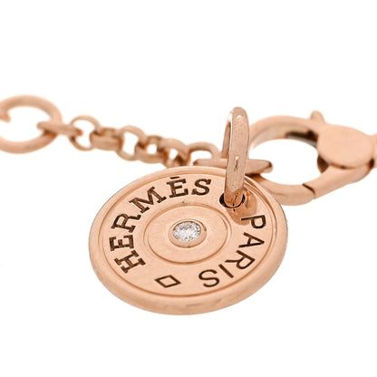 Hermes 18K Rose Gold Diamond Gambade Bracelet SH 4 of 5