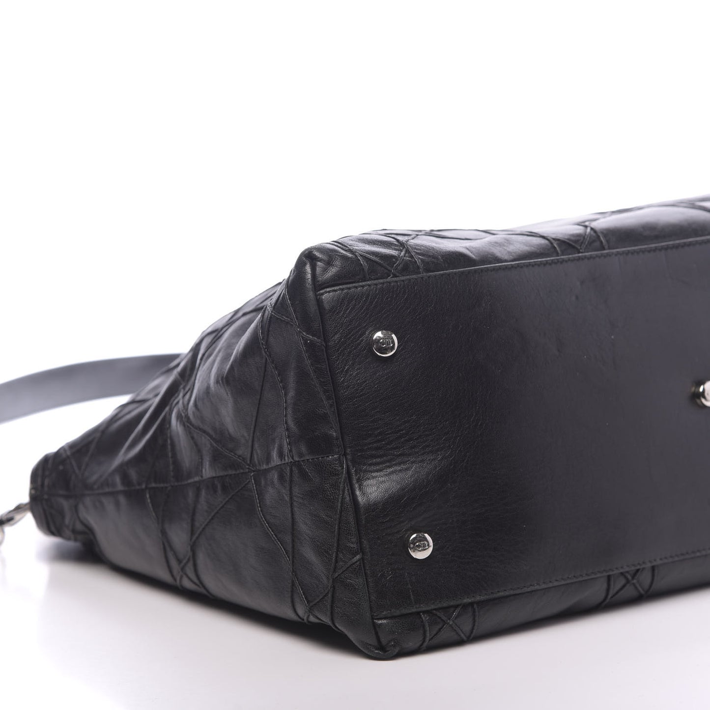 Lambskin Cannage Large Granville Tote Black