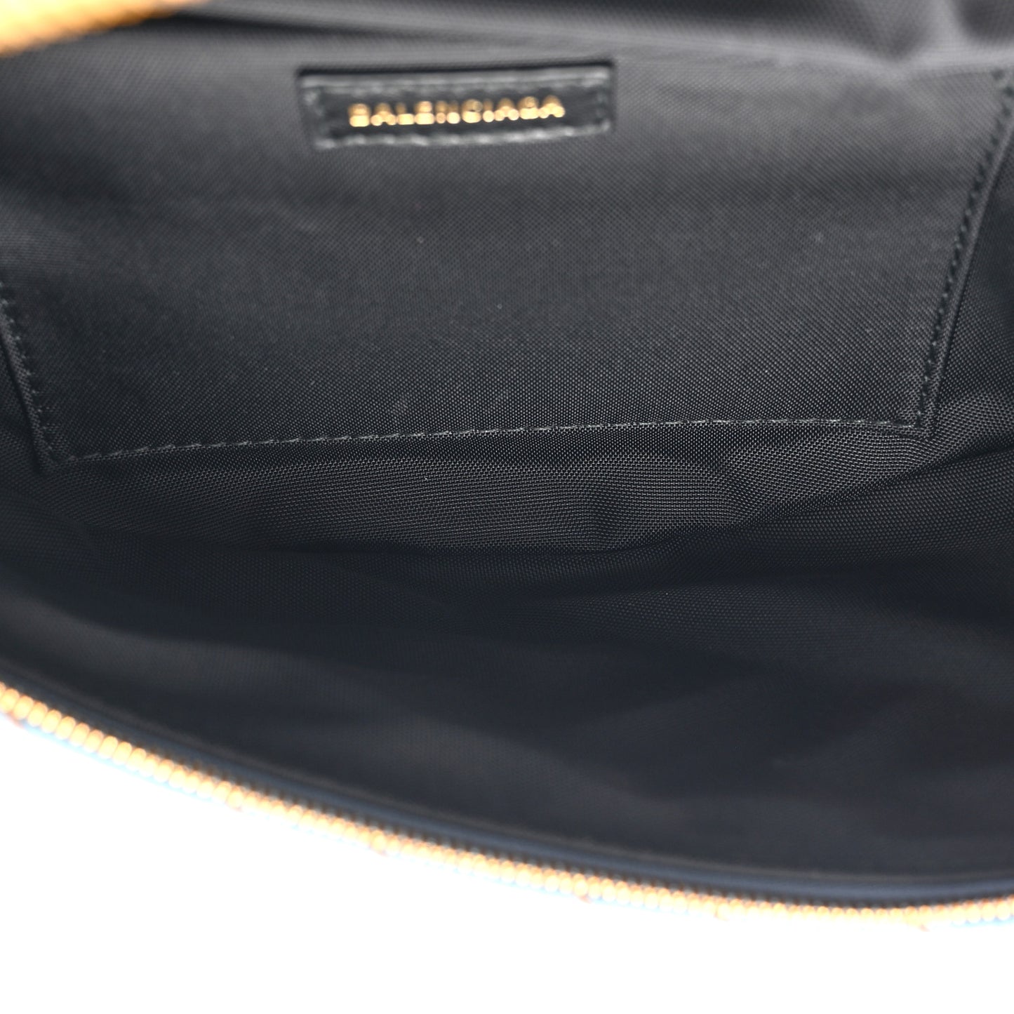 Denim Diagonal Allover Logo XS Souvenir Belt Bag