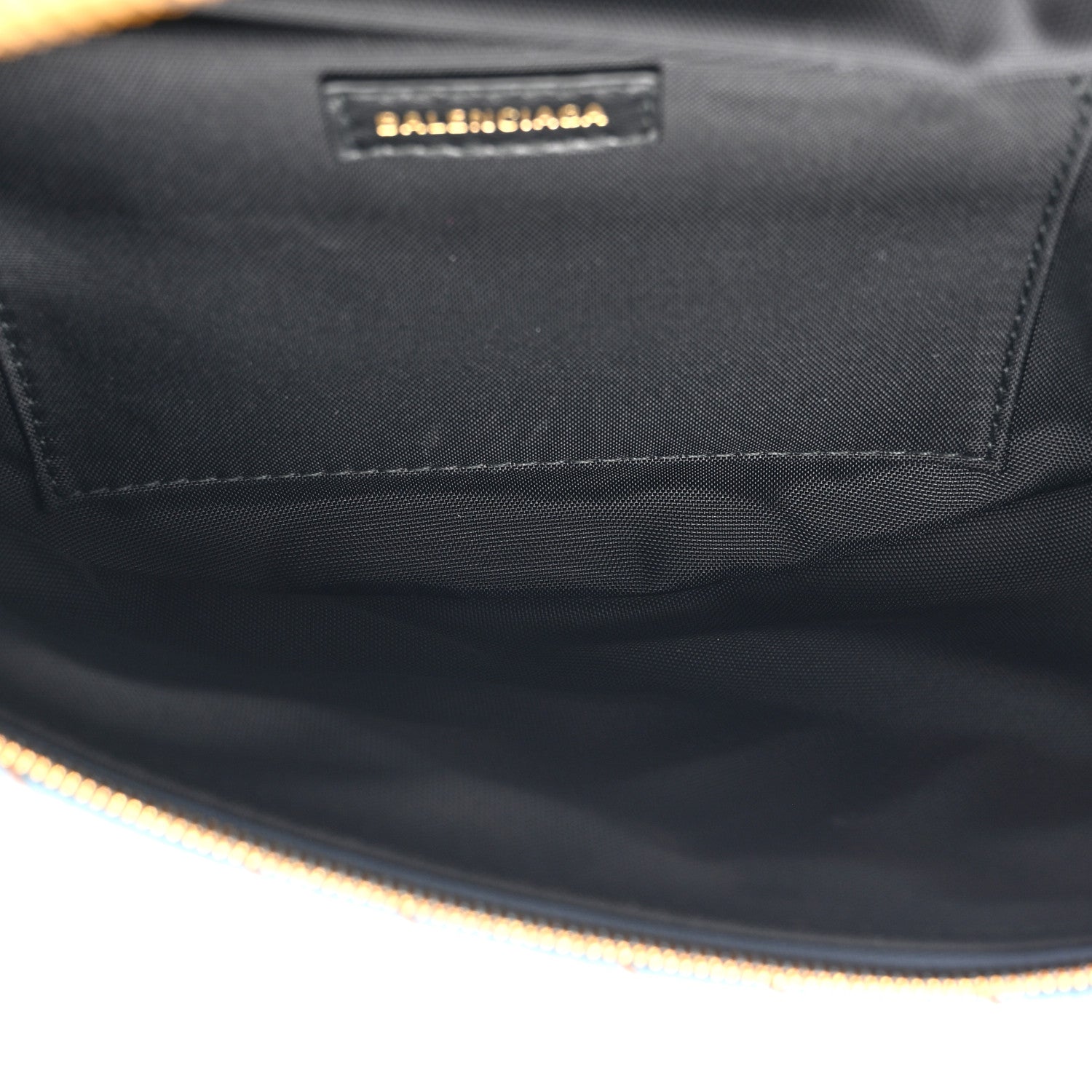 Balenciaga Denim Diagonal Allover Logo XS Souvenir Belt Bag 5 of 11