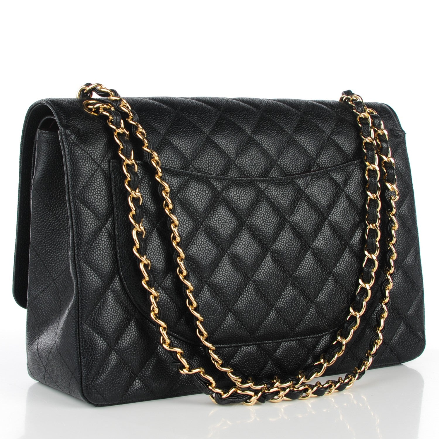 Chanel Caviar Quilted Maxi Double Flap Black 3 of 8