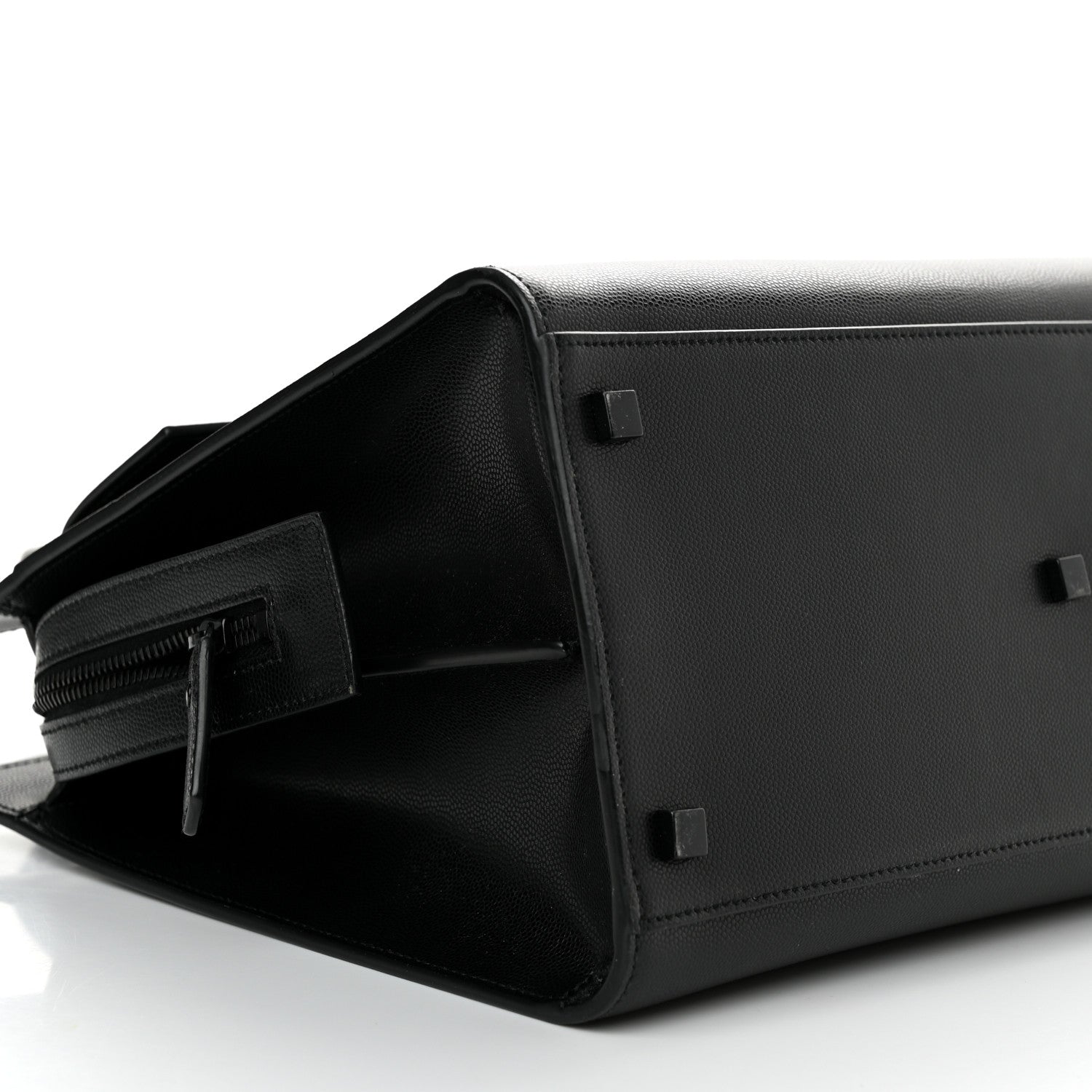 Saint Laurent Grain De Poudre Medium Uptown Tote Black 10 of 15