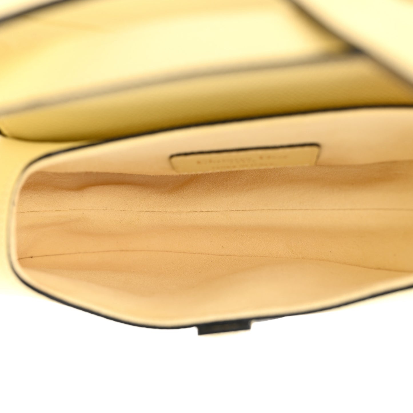 Grained Calfskin Mini Saddle Bag Yellow