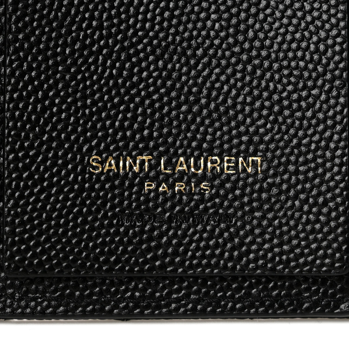 Grain de Poudre Matelasse Cassandre Monogram Slim Key Case Black