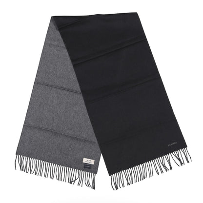 Hermes Cashmere Recto Verso Muffler Black Flanelle 2 of 4