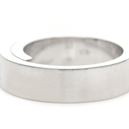 Cartier 18K White Gold Diamond Anniversary Band Ring 53 6.25 6 of 7