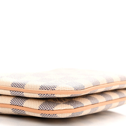 Louis Vuitton Damier Azur Double Zip Pochette 10 of 11