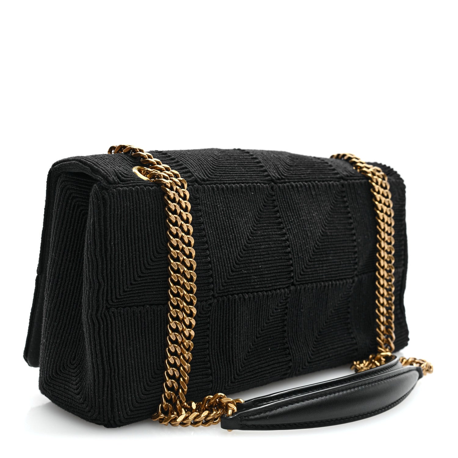 Saint Laurent Quilted Satin Monogram Medium Jamie Black 3 of 10