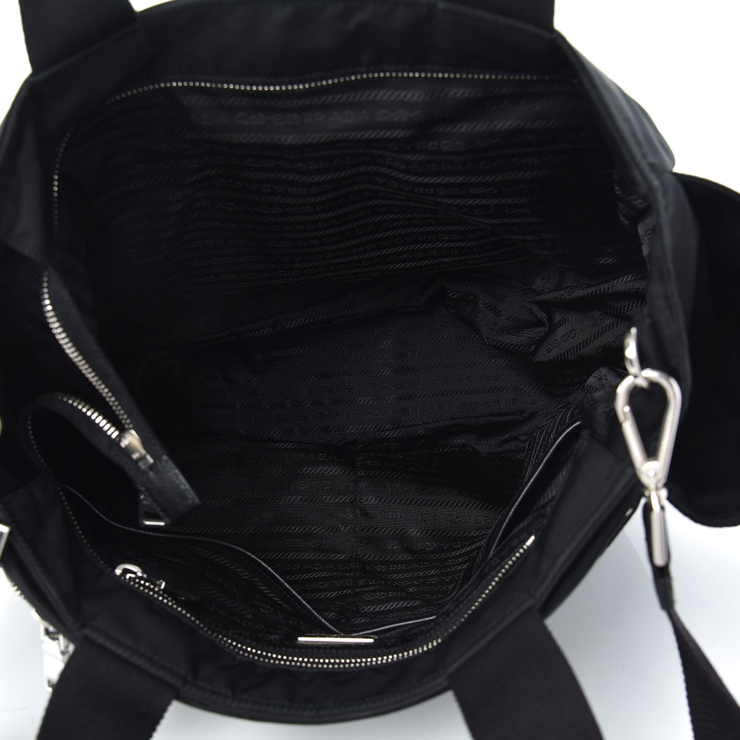 Prada Tessuto Nylon Vela Diaper Bag Black 5 of 8