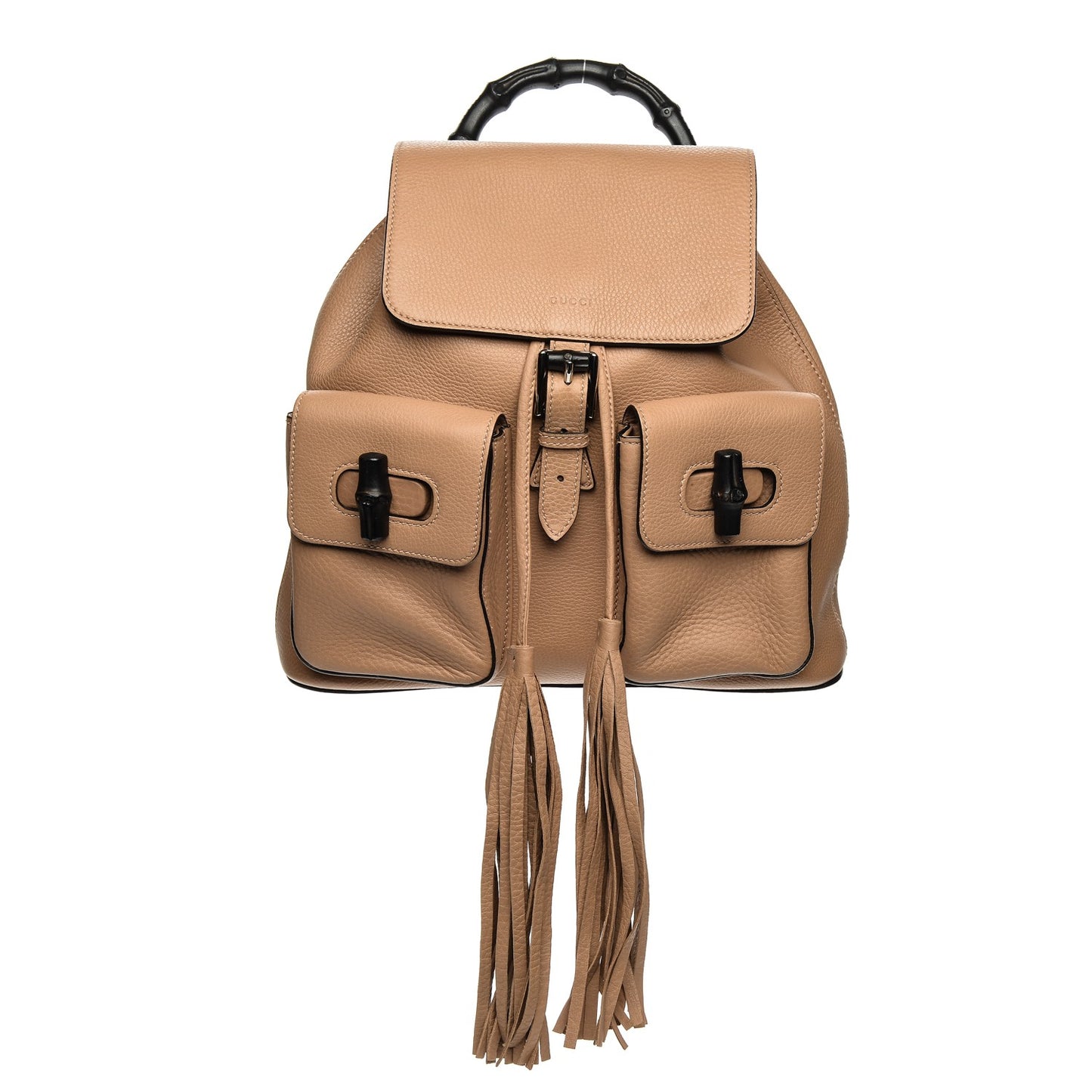 Cellarius Calfskin Medium Bamboo Backpack Camelia