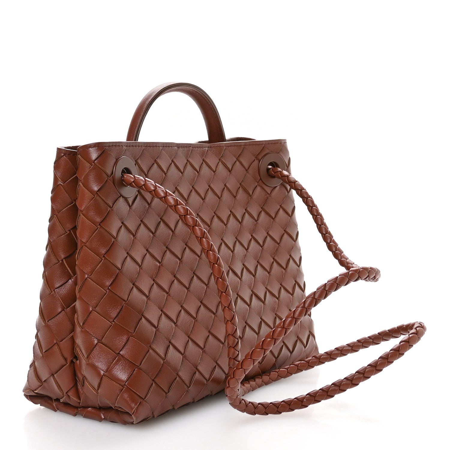 Bottega Veneta Nappa Intrecciato Small Andiamo Shoulder Bag Sapele 3 of 10