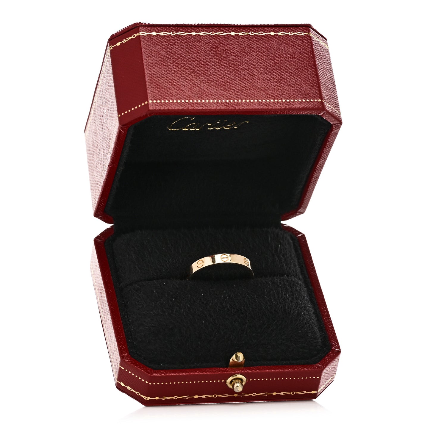 18K Yellow Gold 3.5mm LOVE Wedding Band Ring 63 10.25