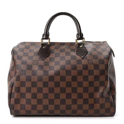 Louis Vuitton Damier Ebene Speedy 30 1 of 9