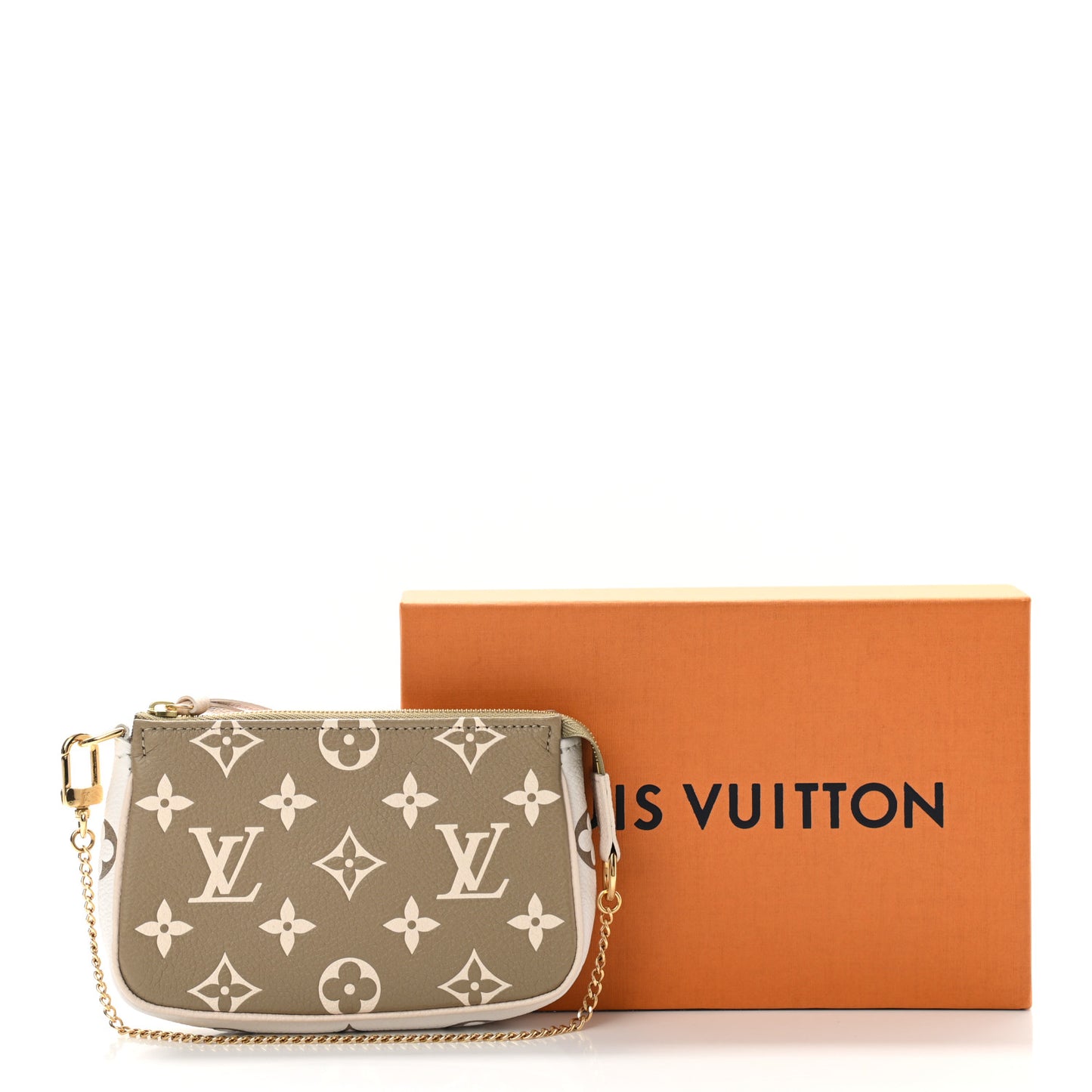 Empreinte Spring in the City Mini Pochette Accessories Kaki Beige Cream