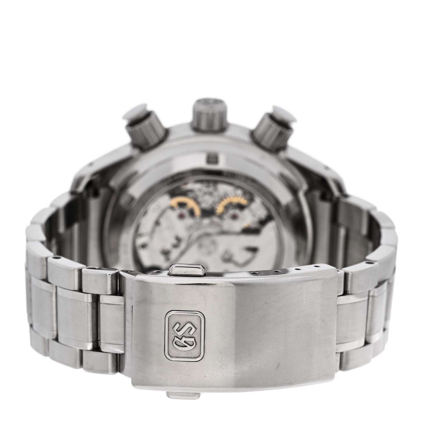 Stainless Steel 43.5mm Spring Drive Chronograph GMT Automatic Watch SBGC201