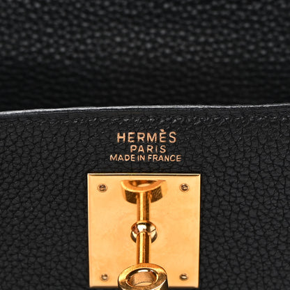 Hermes Taurillon Clemence Kelly Retourne 32 Black 6 of 21