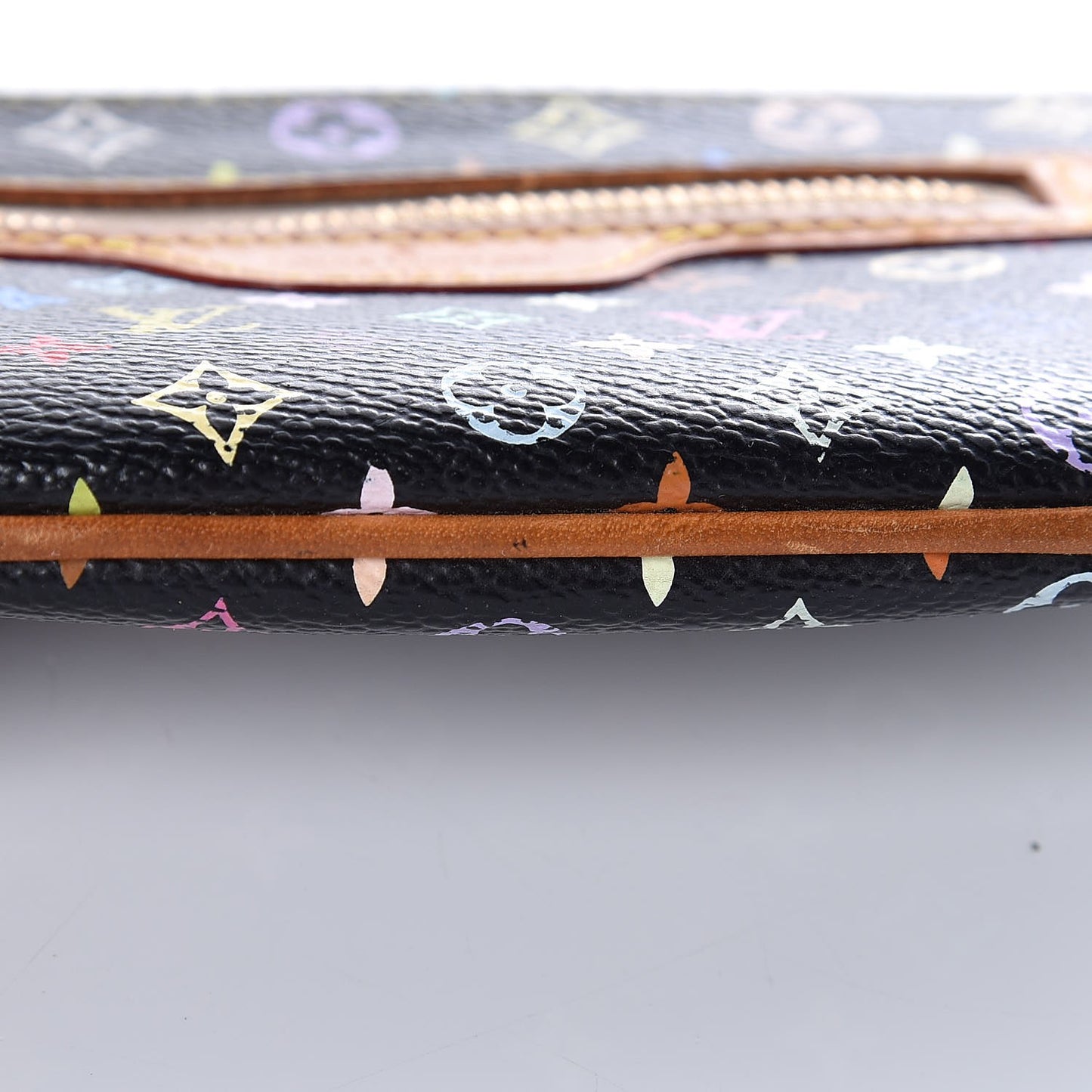 Monogram Multicolor Pochette Plate MM Black