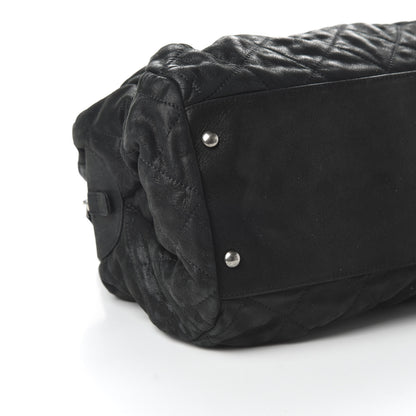 Chanel Iridescent Calfskin Chic Quilt Bowling Bag Black 6 of 12