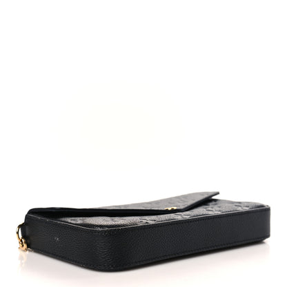 Louis Vuitton Empreinte Pochette Felicie Chain Wallet Black 5 of 10