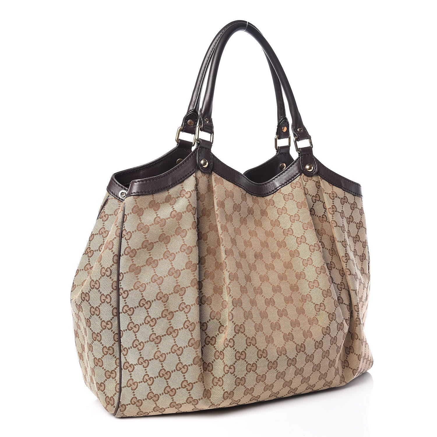 Gucci Monogram Large Sukey Tote Dark Brown 3 of 20