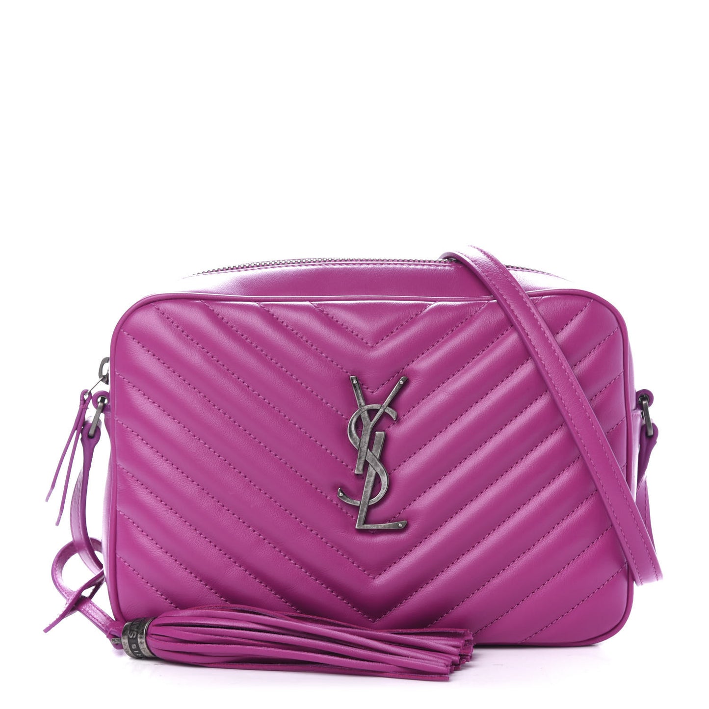 Calfskin Matelasse Monogram Lou Camera Bag Electric Fuchsia