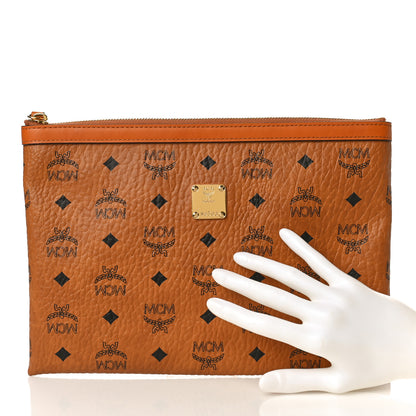 MCM Visetos Mini Pouch Cognac 2 of 9