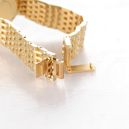 Tiffany 18K Yellow Gold Diamond Bezel 25mm Quartz Watch 8 of 9