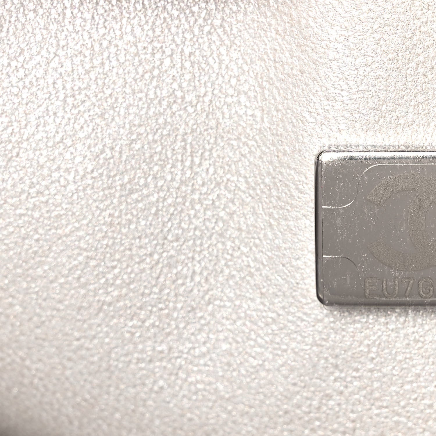 Chanel Metallic Goatskin Quilted Medium Double Flap Grey Green 7 of 10