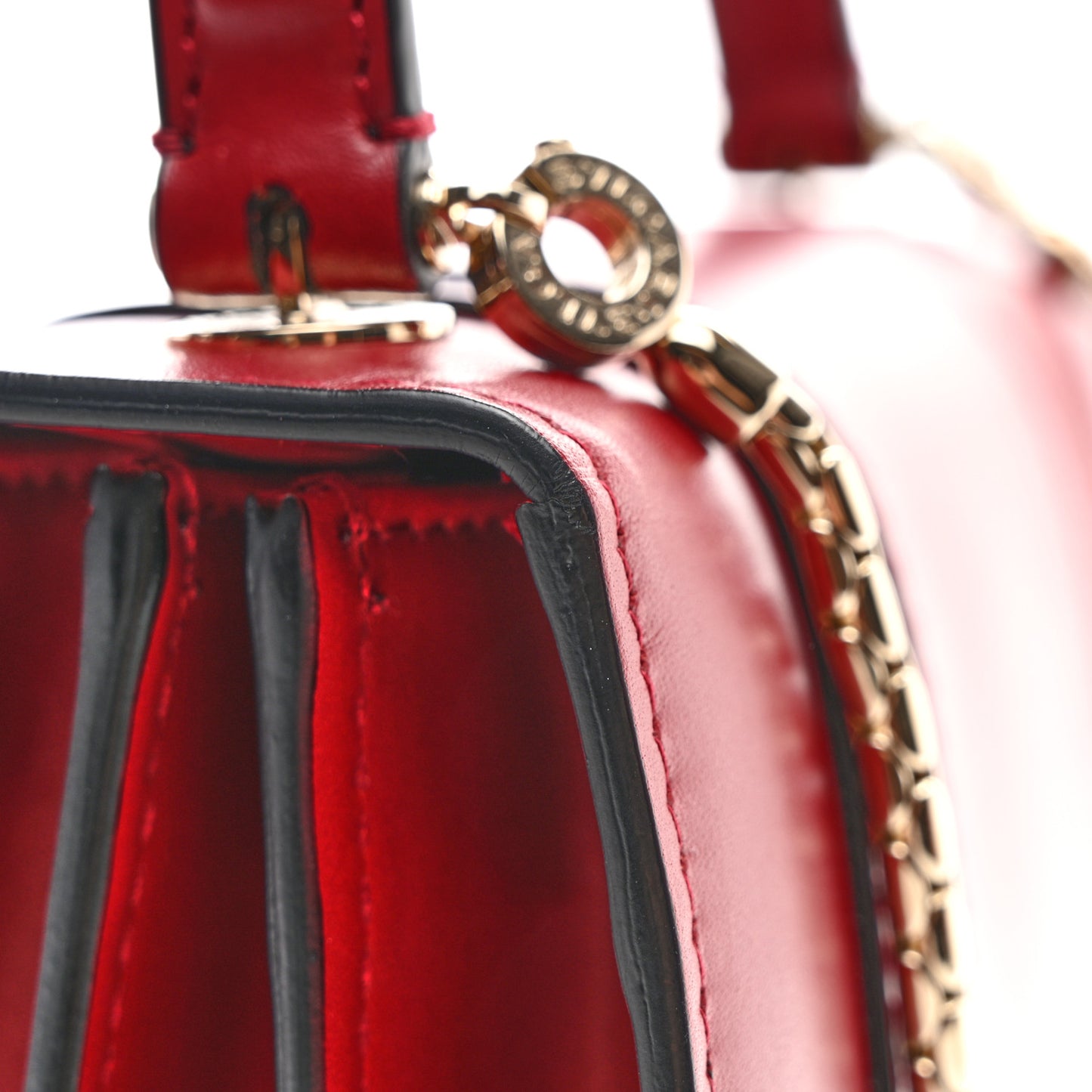 Calfskin Serpenti Forever Top Handle Red