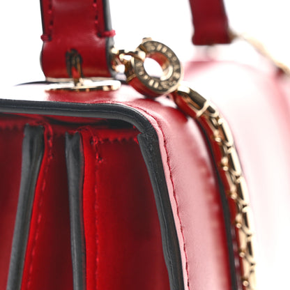 Bulgari Calfskin Serpenti Forever Top Handle Red 11 of 11