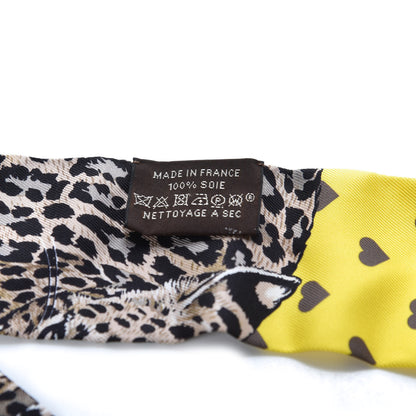 Hermes Silk Jungle Love Love Twilly Jaune Vif Canard 2 of 3