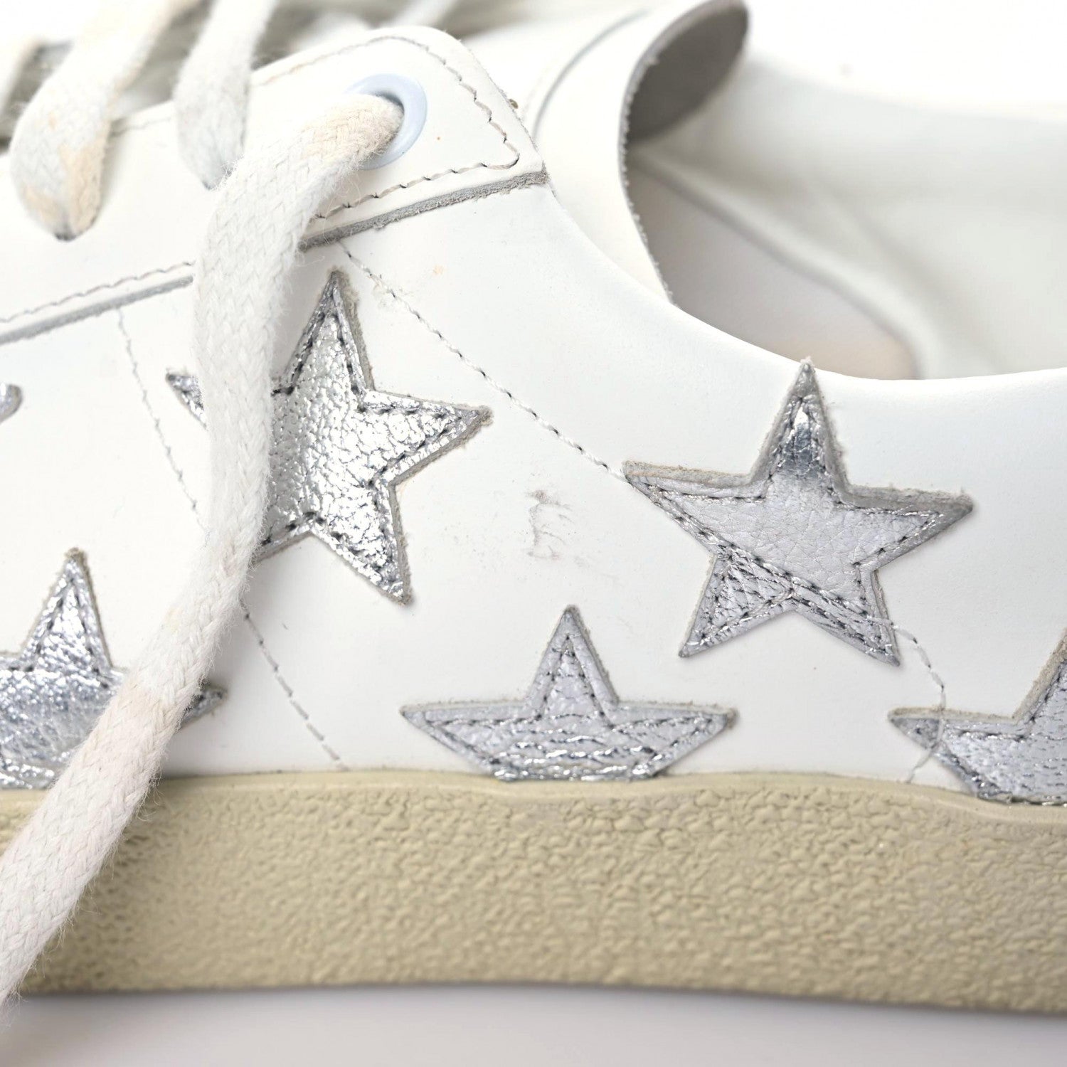 Saint Laurent Nappa Star Court Sneakers 39 Off White 10 of 13