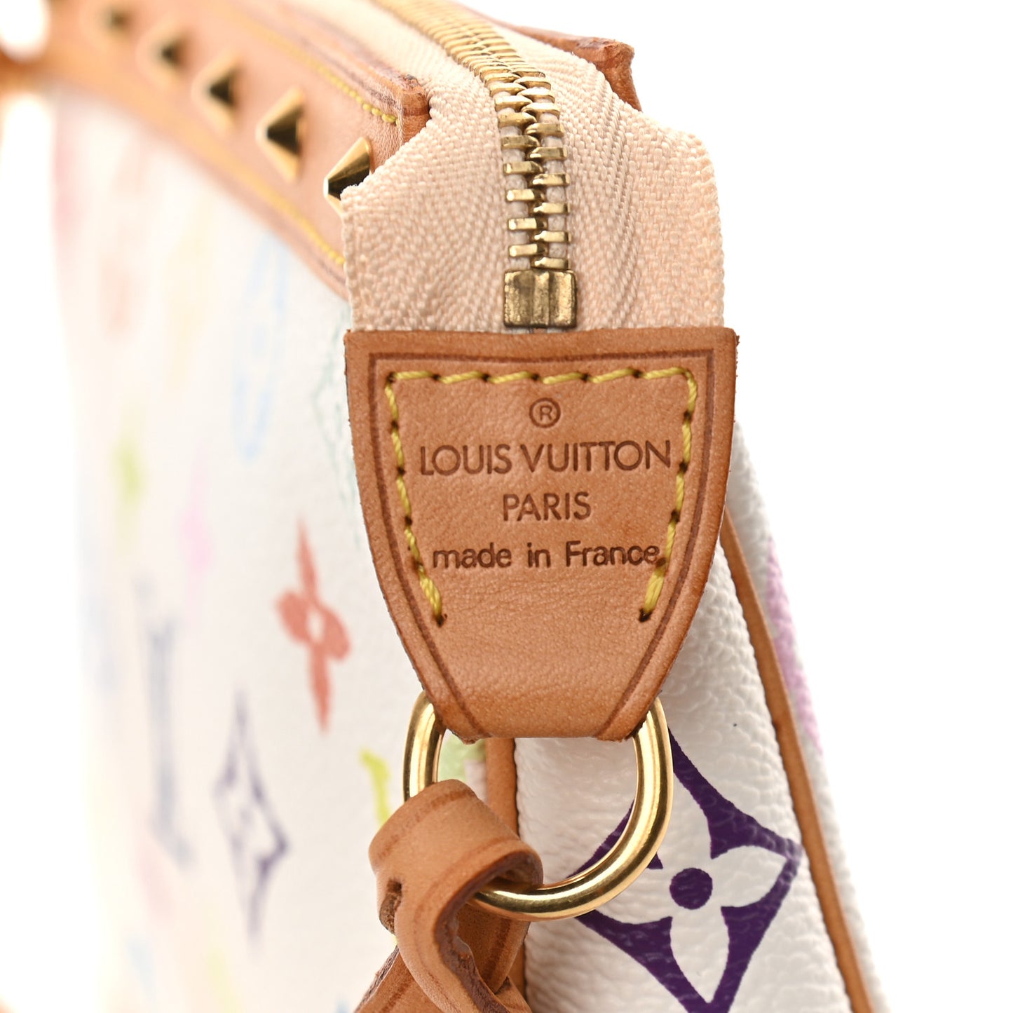 Monogram Multicolor Pochette Accessories White
