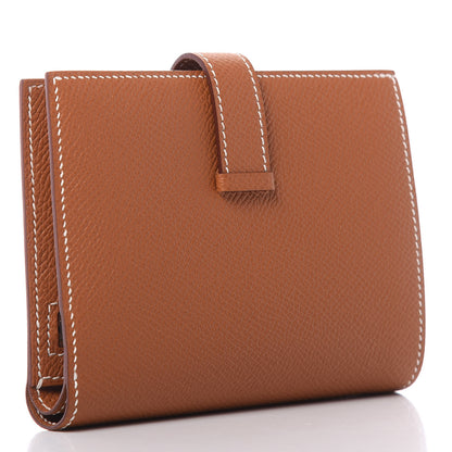 Hermes Epsom Bearn Compact Wallet Gold 2 of 9