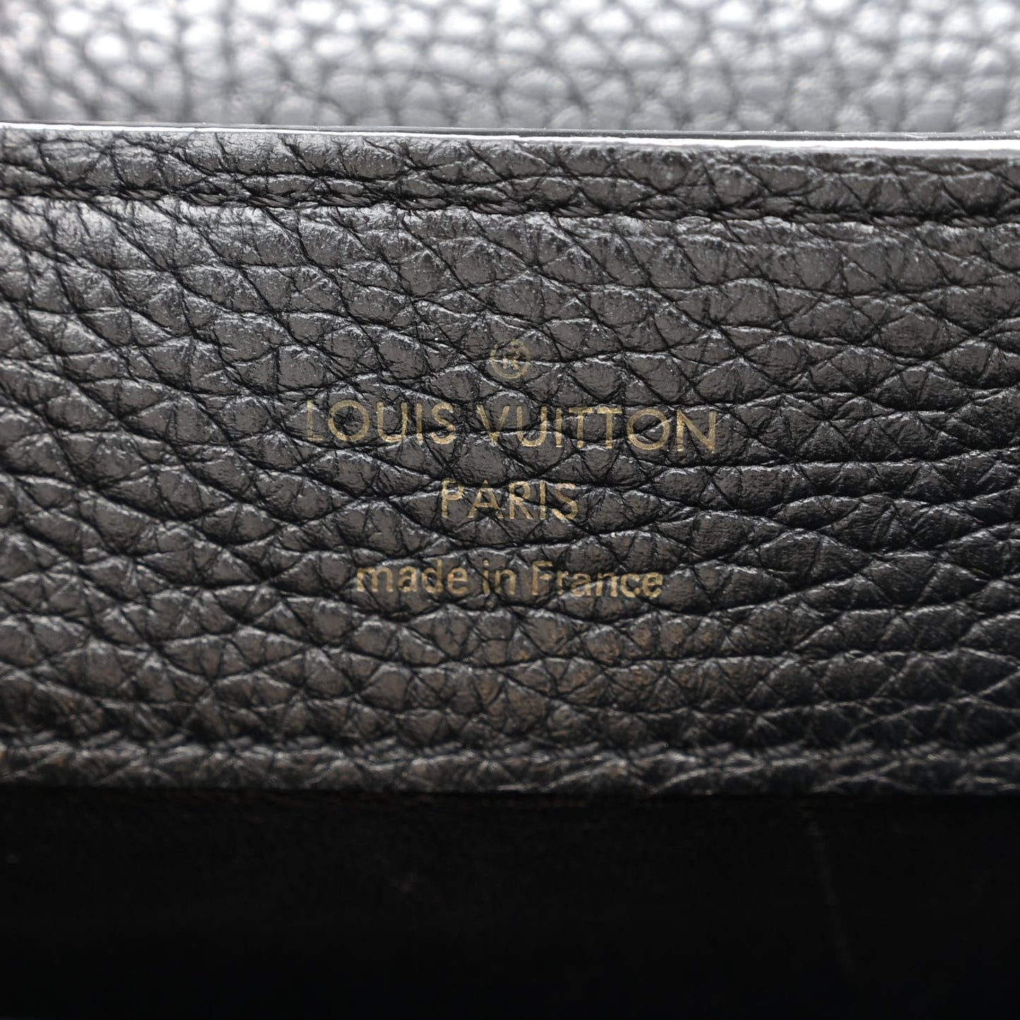 Taurillon Mini Chain Capucines Black