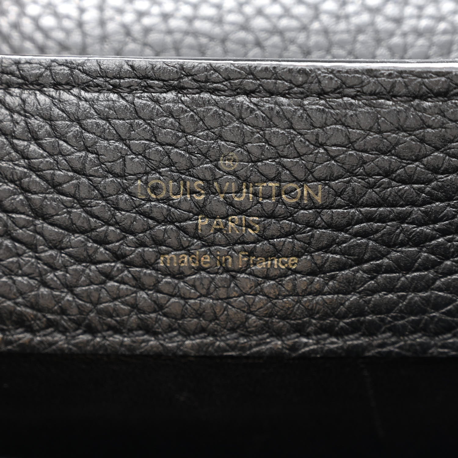 Louis Vuitton Taurillon Mini Chain Capucines Black 8 of 13