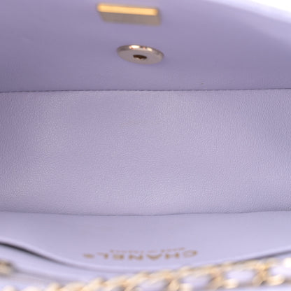 Chanel Lambskin Quilted Mini Top Handle Rectangular Flap Light Purple 5 of 11