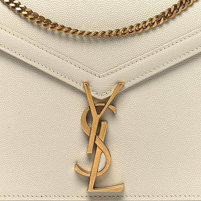 Saint Laurent Grain De Poudre Monogram Cassandra Clasp Bag Crema Soft 9 of 11