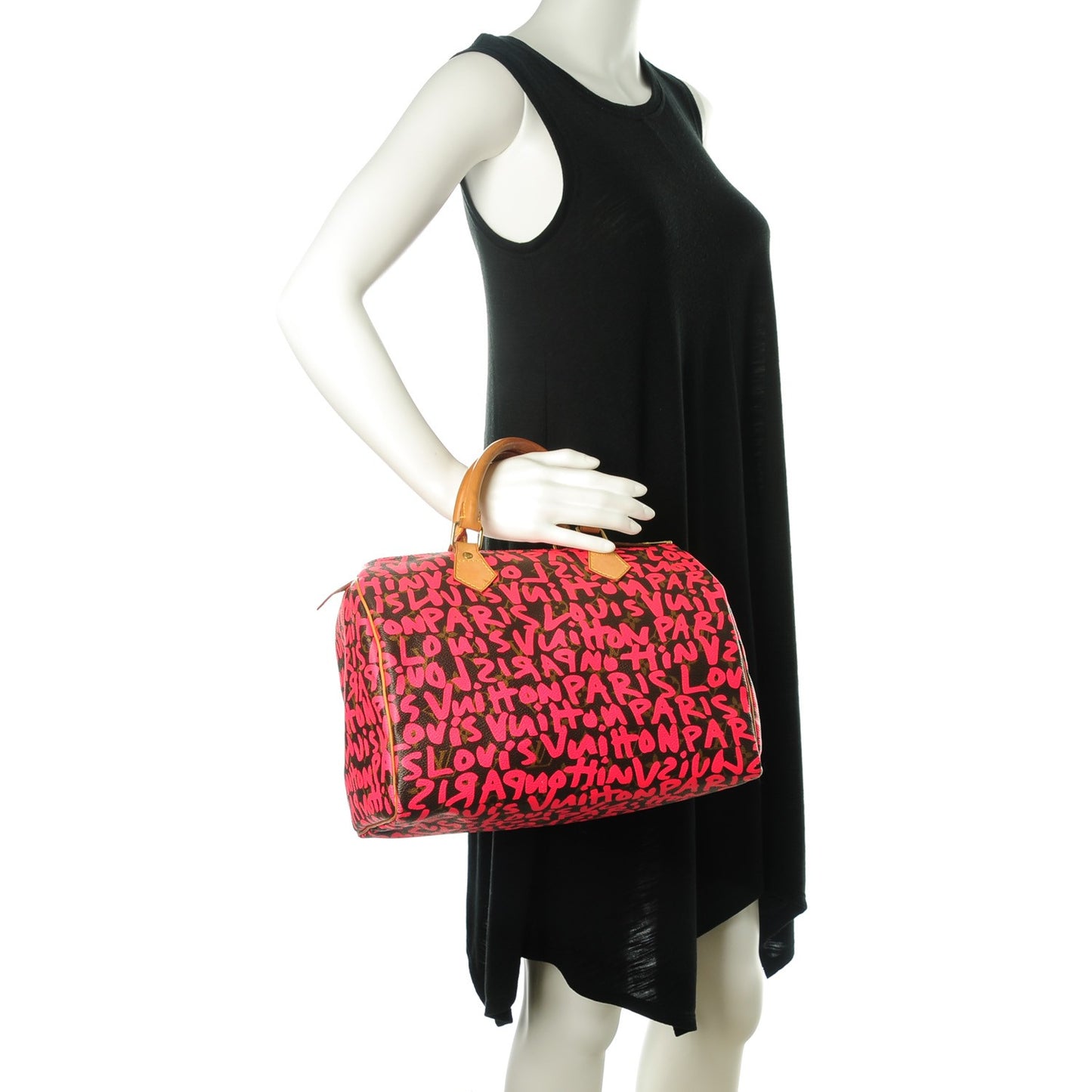 Monogram Graffiti Speedy 30 Fuchsia