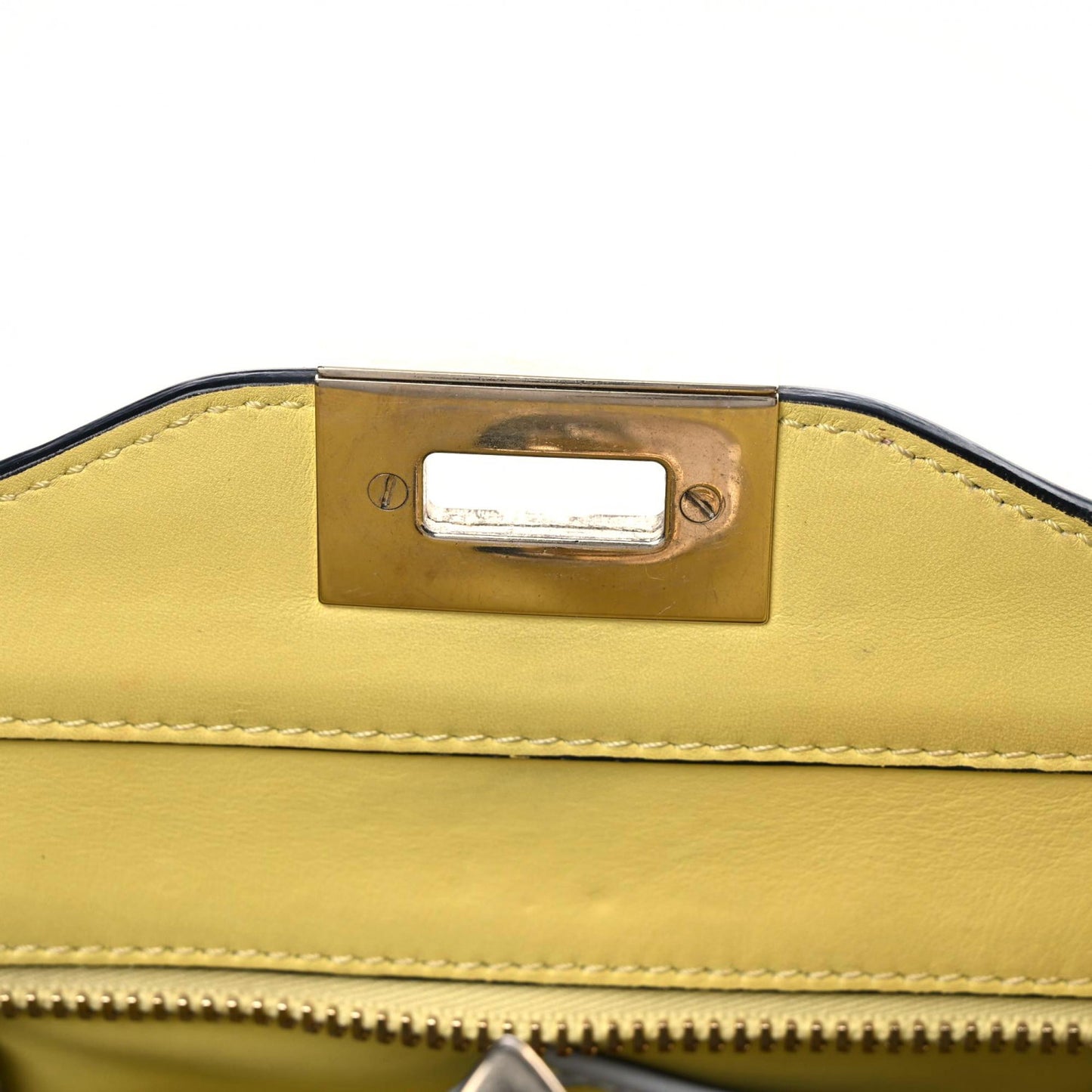 Vitello Watercolor Rockstud Double Handle Tote Rose Green Yellow Sky