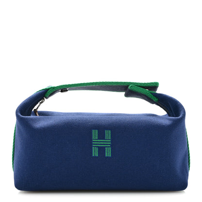 Hermes Canvas Small Bride-A-Brac Pouch Marine 1 of 6
